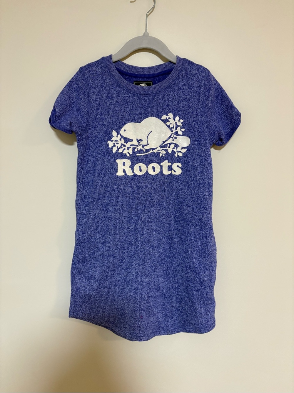 Roots Kids Purple Beaver Logo Dress